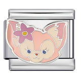 Cross Border Cartoon Animal Series Titanium Steel Welding Drip Oil DIY Bracelet Italian Module Bracelet Accessories Wholesale Cross Border Cartoon Animal Series Titanium Steel Welding Drip Oil DIY Bracelet Italian Module Bracelet Accessories Wholesale