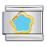 Color Drip Oil Petal Stamping Series DIY Italian Module Bracelet Titanium Steel Gold Plated Elastic Splicing Bracelet Color Drip Oil Petal Stamping Series DIY Italian Module Bracelet Titanium Steel Gold Plated Elastic Splicing Bracelet