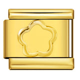 New Petal Stamping Series DIY Italian Module Bracelet Titanium Steel Gold Plated Drip Oil Splicing Strap Chain New Petal Stamping Series DIY Italian Module Bracelet Titanium Steel Gold Plated Drip Oil Splicing Strap Chain