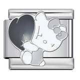 New Cute Cartoon Pattern Italian Module Bracelet Titanium Steel Gold Plated Welding DIY Strap Chain Bracelet New Cute Cartoon Pattern Italian Module Bracelet Titanium Steel Gold Plated Welding DIY Strap Chain Bracelet