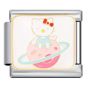 Wholesale DIY Titanium Steel Welded Enamel Drop Charms Italian Link Bracelet Straps with Cute Cartoon Patterns Wholesale DIY Titanium Steel Welded Enamel Drop Charms Italian Link Bracelet Straps with Cute Cartoon Patterns