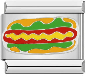 Delicious Food Italian Module Bracelet New Titanium Steel Welding Drip Oil Cartoon DIY Splicing Bracelet Delicious Food Italian Module Bracelet New Titanium Steel Welding Drip Oil Cartoon DIY Splicing Bracelet