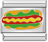 Delicious Food Italian Module Bracelet New Titanium Steel Welding Drip Oil Cartoon DIY Splicing Bracelet Delicious Food Italian Module Bracelet New Titanium Steel Welding Drip Oil Cartoon DIY Splicing Bracelet