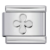 Concave Silver Titanium Steel Stamping Pattern DIY Italian Module Bracelet Italian Charm Bracelet Concave Silver Titanium Steel Stamping Pattern DIY Italian Module Bracelet Italian Charm Bracelet