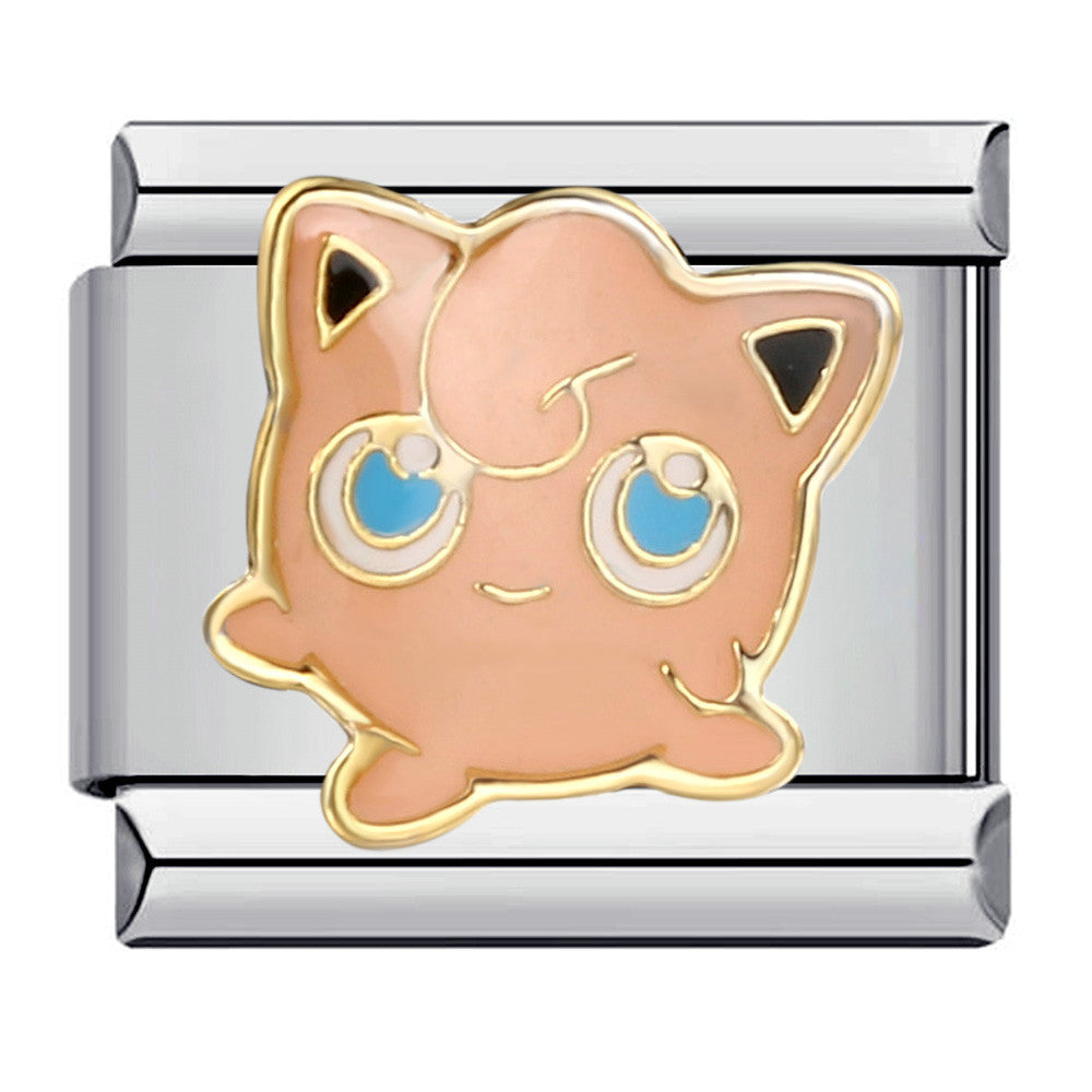 Classic Cartoon Character Italian Module Bracelet Titanium Steel Gold Plated Drip Oil DIY Welding Pattern Bracelet Classic Cartoon Character Italian Module Bracelet Titanium Steel Gold Plated Drip Oil DIY Welding Pattern Bracelet