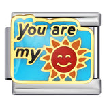 New Italian Module Bracelet Stainless Steel Welding Drip Oil Personalized English DIY Bracelet Accessories Wholesale New Italian Module Bracelet Stainless Steel Welding Drip Oil Personalized English DIY Bracelet Accessories Wholesale