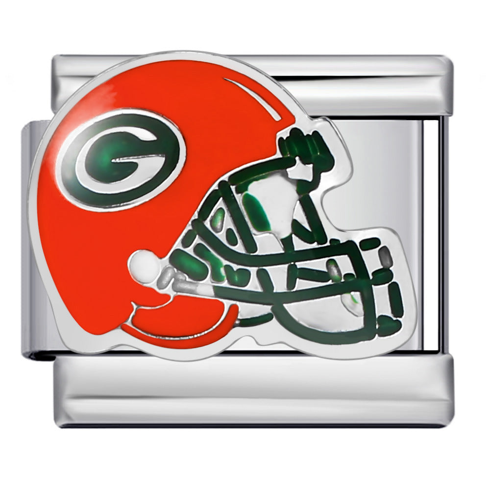 Helmet Series Titanium Steel Welding Pattern DIY Italian Module Bracelet Personalized Elastic Splicing Bracelet Wholesale Helmet Series Titanium Steel Welding Pattern DIY Italian Module Bracelet Personalized Elastic Splicing Bracelet Wholesale