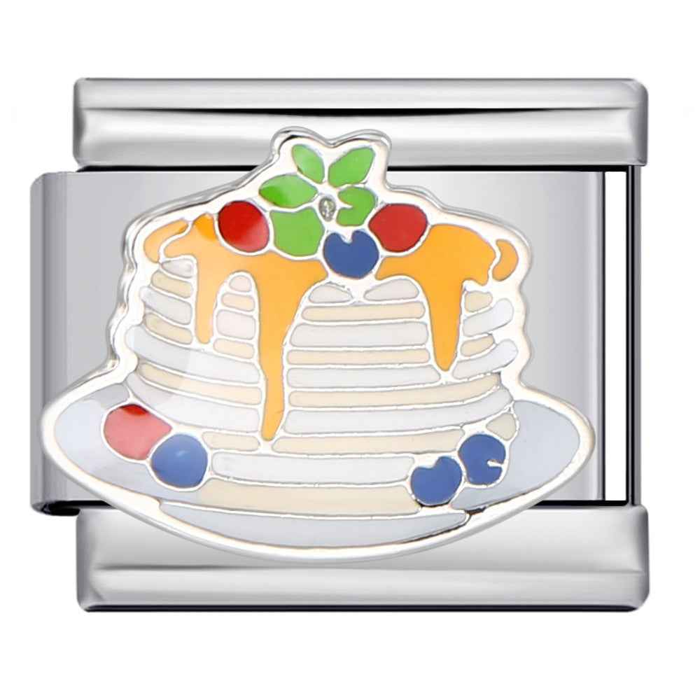 New Warm Mother's Day Series Bracelet Titanium Steel Gold Plated Welding Pattern DIY Italian Module Bracelet New Warm Mother's Day Series Bracelet Titanium Steel Gold Plated Welding Pattern DIY Italian Module Bracelet