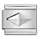 Titanium Steel Convex Silver Stamped DIY Italian Charm Bracelet with Unique Patterns Titanium Steel Convex Silver Stamped DIY Italian Charm Bracelet with Unique Patterns