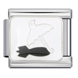 Italian Module Bracelet Peace Series Stainless Steel Welding Drip Oil Pattern DIY Elastic Splicing Strap Chain Italian Module Bracelet Peace Series Stainless Steel Welding Drip Oil Pattern DIY Elastic Splicing Strap Chain