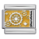 Tarot Series Italian Modular Bracelet DIY Welding Drip Oil Stretch Stainless Steel Chain Tarot Series Italian Modular Bracelet DIY Welding Drip Oil Stretch Stainless Steel Chain