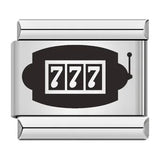 Cross Border Hot Selling Laser Engraving Chess and Card Entertainment Pattern Titanium Steel DIY Italian Module Bracelet Wholesale Cross Border Hot Selling Laser Engraving Chess and Card Entertainment Pattern Titanium Steel DIY Italian Module Bracelet Wholesale