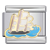 Architectural Logo Italian Module Bracelet DIY Welding Drip Oil Bracelet Elastic Splicing Stainless Steel Strap Chain Architectural Logo Italian Module Bracelet DIY Welding Drip Oil Bracelet Elastic Splicing Stainless Steel Strap Chain