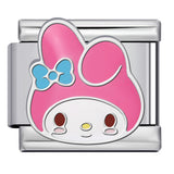 Cute Cartoon Character Series Titanium Steel Welding Drip Oil DIY Bracelet Italian Module Bracelet Accessories Wholesale Cute Cartoon Character Series Titanium Steel Welding Drip Oil DIY Bracelet Italian Module Bracelet Accessories Wholesale