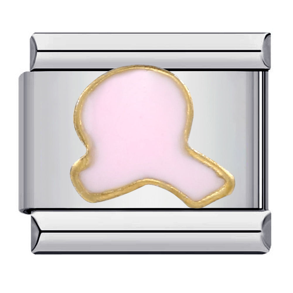 Stainless Steel Italian Module Bracelet Titanium Steel Welding Drip Oil Pattern DIY Bracelet Italian Charm Stainless Steel Italian Module Bracelet Titanium Steel Welding Drip Oil Pattern DIY Bracelet Italian Charm