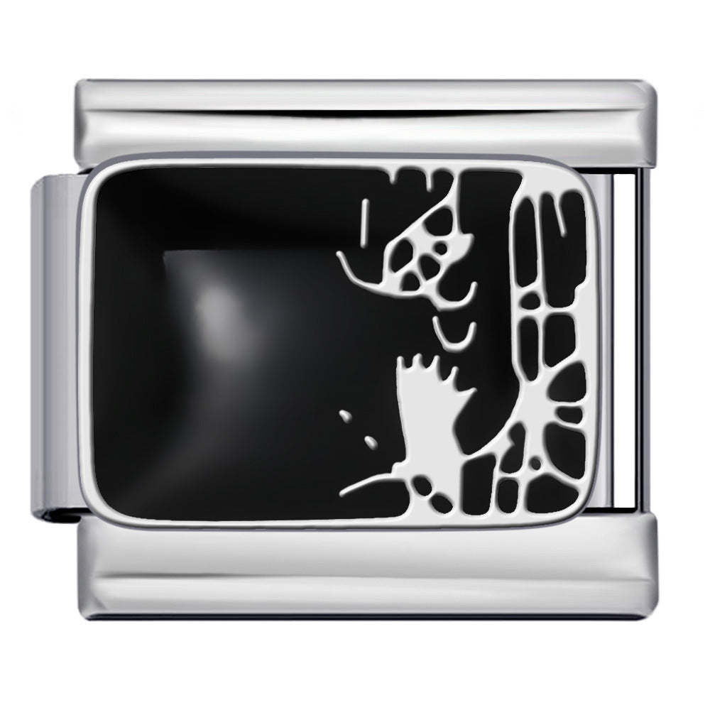 New Nail Art Series Titanium Steel Strap Chain Gold Plated Welding Drip Oil DIY Italian Module Bracelet Accessories Jewelry New Nail Art Series Titanium Steel Strap Chain Gold Plated Welding Drip Oil DIY Italian Module Bracelet Accessories Jewelry