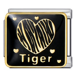 Wholesale of New Square Titanium Steel Bracelet Welding, Gold Plating, Drip Oil Cartoon DIY Italian Module Bracelet From Europe and America Wholesale of New Square Titanium Steel Bracelet Welding, Gold Plating, Drip Oil Cartoon DIY Italian Module Bracelet From Europe and America