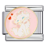 Pet Crowd Elements Italian Module Bracelet Welding Pattern Drip Oil DIY Elastic Splicing Stainless Steel Bracelet Pet Crowd Elements Italian Module Bracelet Welding Pattern Drip Oil DIY Elastic Splicing Stainless Steel Bracelet