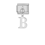 Silver Simplified Letter Italian Module Bracelet Titanium Steel Handmade DIY Hook Elastic Splicing Bracelet Accessories Silver Simplified Letter Italian Module Bracelet Titanium Steel Handmade DIY Hook Elastic Splicing Bracelet Accessories