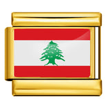 Gold Base World Flag Photo Resin Italian Charm Bracelet DIY Stainless Steel Stretch Watch Band Wristband Gold Base World Flag Photo Resin Italian Charm Bracelet DIY Stainless Steel Stretch Watch Band Wristband