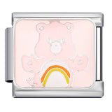 Classic Cute Bear Italian Module Bracelet Stainless Steel Welding Pattern DIY Elastic Splicing Bracelet Classic Cute Bear Italian Module Bracelet Stainless Steel Welding Pattern DIY Elastic Splicing Bracelet