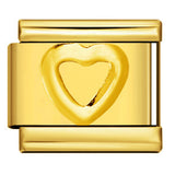 Italian Module Bracelet Titanium Steel All Gold Stamping Pattern DIY Italian Charm Bracelet Italian Module Bracelet Titanium Steel All Gold Stamping Pattern DIY Italian Charm Bracelet