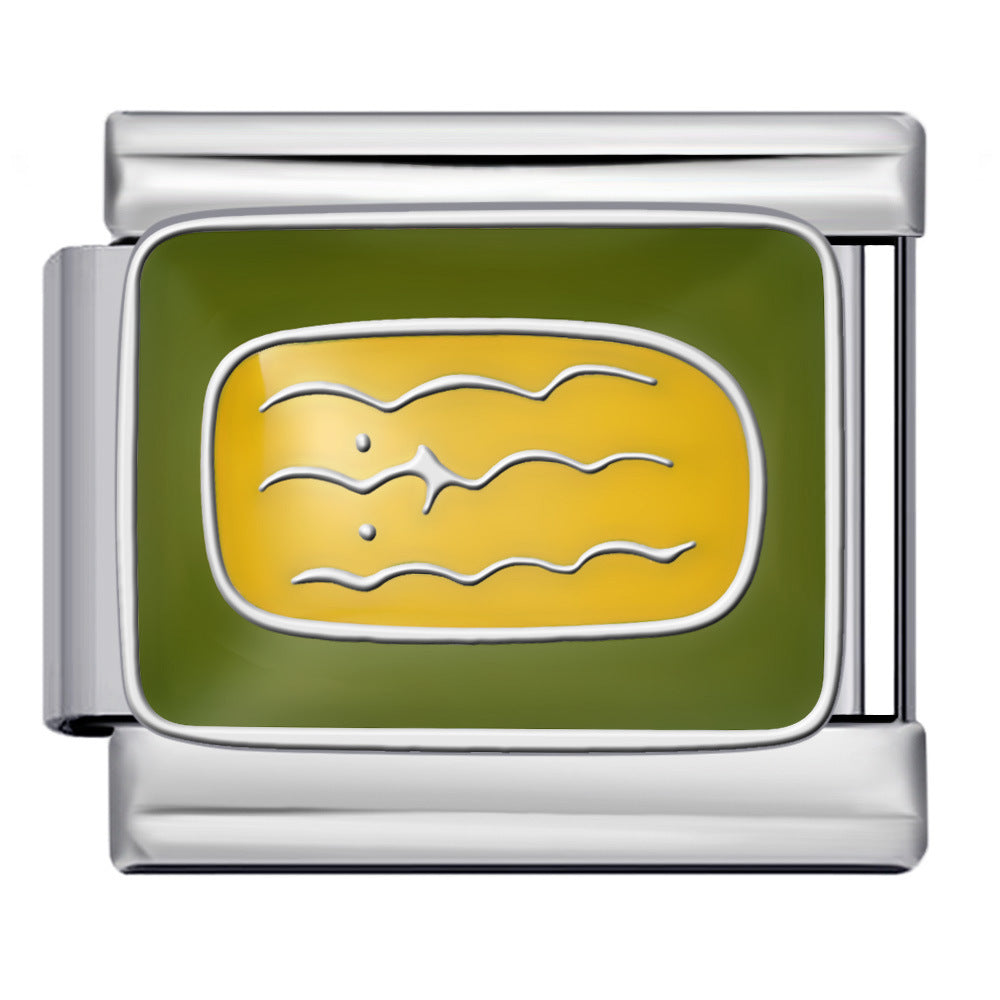 New Stainless Steel Welding Drip Oil DIY Bracelet Italian Module Bracelet Colorful Pattern Personalized Splicing Bracelet New Stainless Steel Welding Drip Oil DIY Bracelet Italian Module Bracelet Colorful Pattern Personalized Splicing Bracelet