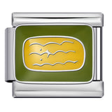 New Stainless Steel Welding Drip Oil DIY Bracelet Italian Module Bracelet Colorful Pattern Personalized Splicing Bracelet New Stainless Steel Welding Drip Oil DIY Bracelet Italian Module Bracelet Colorful Pattern Personalized Splicing Bracelet