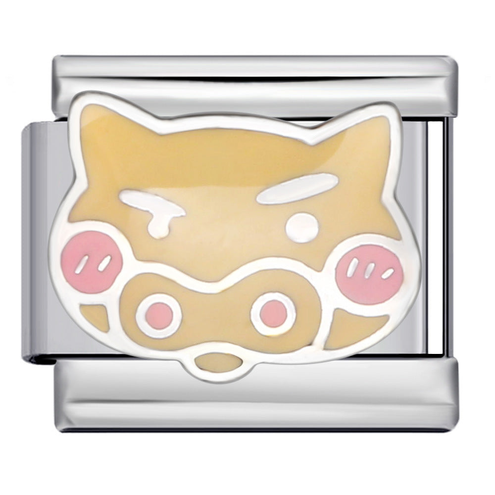 New Cartoon Character Italian Modular Bracelet Stainless Steel Welded DIY Stretch Link Bracelet New Cartoon Character Italian Modular Bracelet Stainless Steel Welded DIY Stretch Link Bracelet