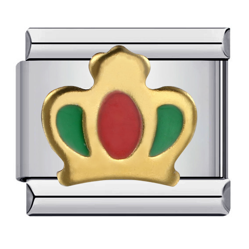 Cross Border New Stainless Steel Welding Pattern Gold-plated Drip Oil Wristband Cartoon DIY Italian Module Bracelet Wholesale Cross Border New Stainless Steel Welding Pattern Gold-plated Drip Oil Wristband Cartoon DIY Italian Module Bracelet Wholesale