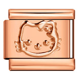 Rose Gold Titanium Steel Stamping Pattern DIY Italian Module Bracelet Italian Charm Bracelet Rose Gold Titanium Steel Stamping Pattern DIY Italian Module Bracelet Italian Charm Bracelet