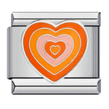 New Love Element Italian Module Bracelet Titanium Steel Gold Plated Drip Oil DIY Welding Pattern Bracelet Accessories New Love Element Italian Module Bracelet Titanium Steel Gold Plated Drip Oil DIY Welding Pattern Bracelet Accessories