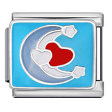 Italian Charm Bracelet Titanium Steel Welded Space Universe Series Italian Module Bracelet Italian Charm Bracelet Titanium Steel Welded Space Universe Series Italian Module Bracelet