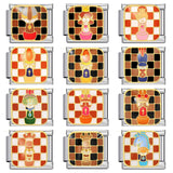 Cross Border Hot Selling Chess Italian Module Bracelet Titanium Steel Welding Gold Plating Drip Oil DIY Splicing Bracelet Cross Border Hot Selling Chess Italian Module Bracelet Titanium Steel Welding Gold Plating Drip Oil DIY Splicing Bracelet