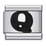 New Titanium Steel Black Alphabet DIY Italian Charm Bracelet Custom Name Link Chain New Titanium Steel Black Alphabet DIY Italian Charm Bracelet Custom Name Link Chain