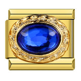 Gold Bottom Star Moon Blue Italian Module Bracelet DIY Jewelry Creative Accessories Detachable Titanium Steel Strap Chain Gold Bottom Star Moon Blue Italian Module Bracelet DIY Jewelry Creative Accessories Detachable Titanium Steel Strap Chain