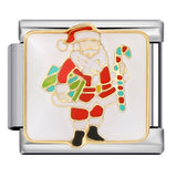 New Christmas Elements Italian Module Bracelet Personalized Welding Drip Oil Titanium Steel Bracelet DIY Strap Chain New Christmas Elements Italian Module Bracelet Personalized Welding Drip Oil Titanium Steel Bracelet DIY Strap Chain