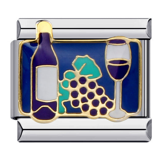 Delicious Food Italian Module Bracelet New Titanium Steel Welding Drip Oil Cartoon DIY Splicing Bracelet