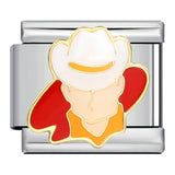 American Cultural Elements Italian Modular Bracelet Titanium Steel Welded Drip Oil Bracelet American Cultural Elements Italian Modular Bracelet Titanium Steel Welded Drip Oil Bracelet