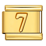 New Titanium Steel Gold Concave Alara Digital DIY Bracelet Italian Module Bracelet Strap Chain Accessories Wholesale New Titanium Steel Gold Concave Alara Digital DIY Bracelet Italian Module Bracelet Strap Chain Accessories Wholesale