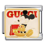 New DIY Italian Modular Bracelet Titanium Steel Gold Plated Welded Pattern Strap Chain Fashion Link Bracelet New DIY Italian Modular Bracelet Titanium Steel Gold Plated Welded Pattern Strap Chain Fashion Link Bracelet