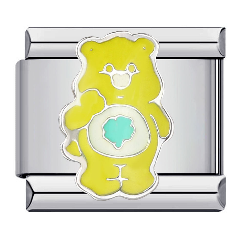 Classic Cute Bear Italian Module Bracelet Stainless Steel Welding Pattern DIY Elastic Splicing Bracelet Classic Cute Bear Italian Module Bracelet Stainless Steel Welding Pattern DIY Elastic Splicing Bracelet