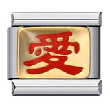 Gold Bottom English Love Italian Module Bracelet Stainless Steel Welding Gold Plating Drip Oil DIY Elastic Bracelet Gold Bottom English Love Italian Module Bracelet Stainless Steel Welding Gold Plating Drip Oil DIY Elastic Bracelet