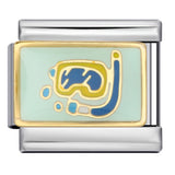 New Italian Module Bracelet Beach Camping Titanium Steel Drip Oil Cartoon Pattern DIY Welding Bracelet Accessories New Italian Module Bracelet Beach Camping Titanium Steel Drip Oil Cartoon Pattern DIY Welding Bracelet Accessories