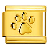 Italian Module Bracelet Titanium Steel All Gold Stamping Pattern DIY Italian Charm Bracelet Italian Module Bracelet Titanium Steel All Gold Stamping Pattern DIY Italian Charm Bracelet