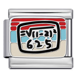 European and American Popular Fashion DIY Elastic Strap Chain Titanium Steel Welded Drip Oil Pattern Italian Module Bracelet European and American Popular Fashion DIY Elastic Strap Chain Titanium Steel Welded Drip Oil Pattern Italian Module Bracelet