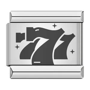 Laser Carving Chess and Card Game Italian Module Bracelet Stainless Steel DIY Splicing Elastic Bracelet Laser Carving Chess and Card Game Italian Module Bracelet Stainless Steel DIY Splicing Elastic Bracelet