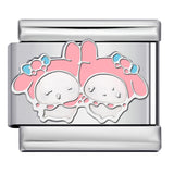 Titanium Steel Welding Drip Oil DIY Italian Module Bracelet Cute Cartoon Pattern Best Friend Girl Birthday Gift Titanium Steel Welding Drip Oil DIY Italian Module Bracelet Cute Cartoon Pattern Best Friend Girl Birthday Gift