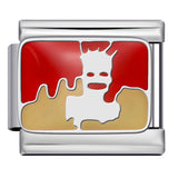 New Stainless Steel Welding Drip Oil DIY Bracelet Italian Module Bracelet Colorful Pattern Personalized Splicing Bracelet New Stainless Steel Welding Drip Oil DIY Bracelet Italian Module Bracelet Colorful Pattern Personalized Splicing Bracelet