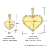 New Micro Inlaid Zircon Heart-shaped Circular Pendant DIY Personalized Picture Photo Making Necklace Birthday Gift New Micro Inlaid Zircon Heart-shaped Circular Pendant DIY Personalized Picture Photo Making Necklace Birthday Gift